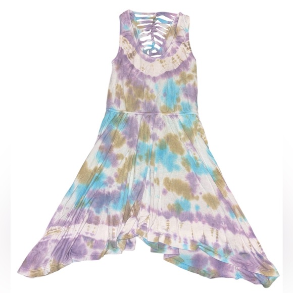 Gypsy 05 Other - Gypsy 05 Tie-Dye Girls Summer Dress - Purple, Blue, Green